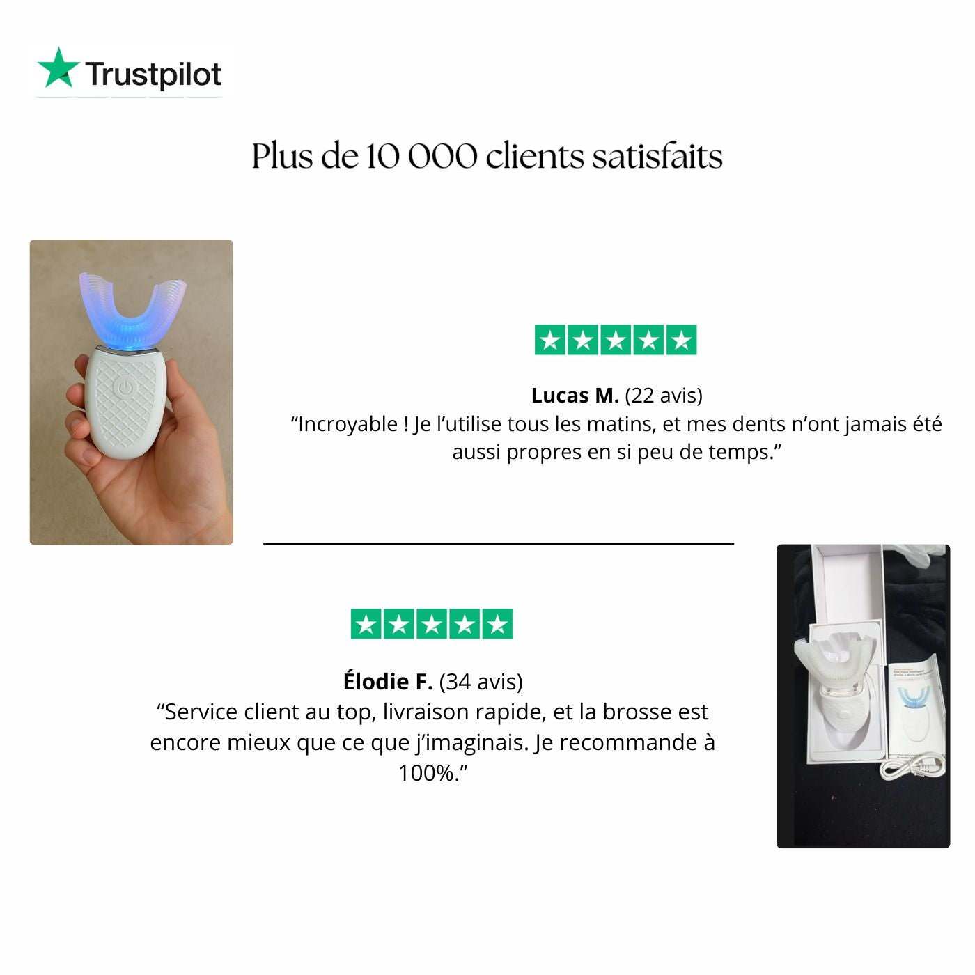 Brosse à dent électrique 360° U